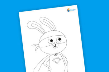 Colour-in Rabbit